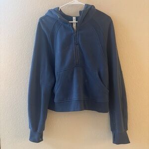 Lululemon Scuba Pullover Blue Cropped Size M/L